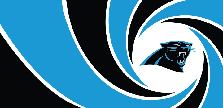 007 Carolina Panthers logo iron on paper